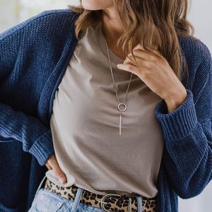 Nashelle Heather Drop Lariat